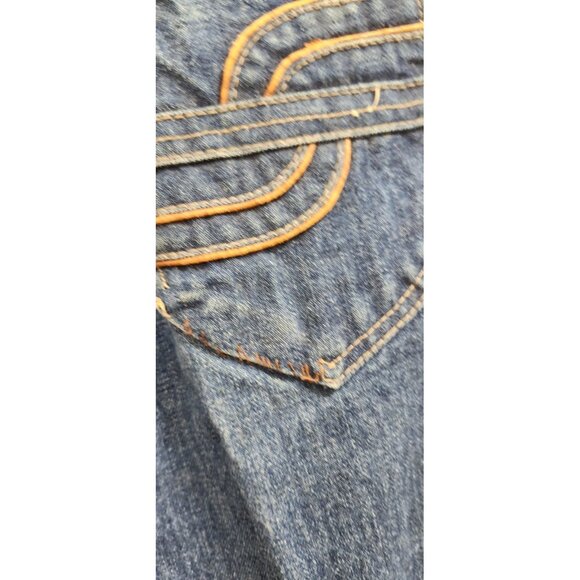 70s 7 long Viceroy jeans, deadstock, high waisted, high rise Size 32 L - Picture 9 of 12
